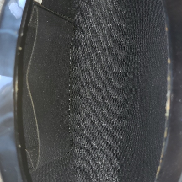 NWT new Vintage Stephanie Gold & green hardshell clutch evening Bag metal chain - Picture 10 of 12